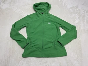 The North Face Hoodie Womens Extra Large Green TKA Full Zip Fleece Ladies - Picture 1 of 12