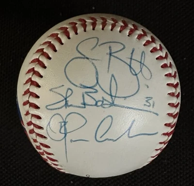MONTREAL EXPOS AUTO BALL ORLANDO CABRERA SHAWN BOSKIE SHAYNE BENNETT BASEBALL - Image 1 of 3