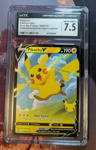CGC 7.5 - Pikachu V SWSH143 2021 Black Star Promos Pokemon Card - Picture 1 of 1