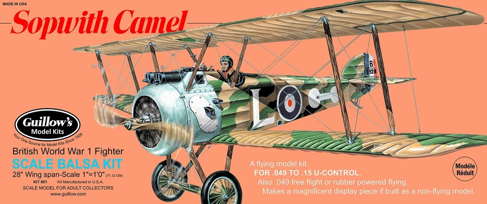 Guillow's Sopwith Camel Model Kit - Image 1 of 1