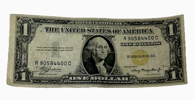 1935 A $1 NORTH AFRICA Silver Certificate WW11 Emergency Issued - Image 1 of 4