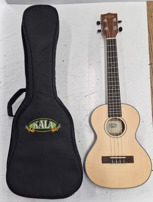 Ukelele tenor de viaje Kala KA-SSTU-T tapa de abeto macizo caoba con bolsa de concierto Foto 1 de 4