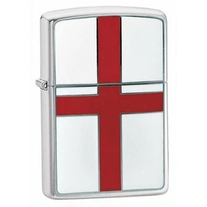 Zippo Genuine St. George Flag Emblem Windproof Flame Flip Top Lighter Accessory - Picture 1 of 3