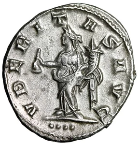 Trebonianus Gallus AR Antoninianus "Uberitas" Choice Extremely Fine - Picture 1 of 5