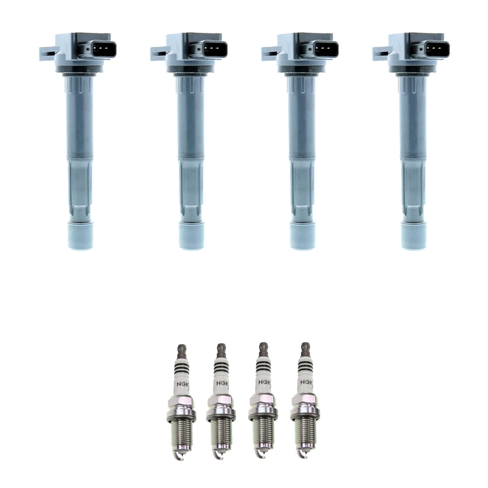 Kit de 4 bujías de iridio Denso bobina de encendido NGK para Acura TSX 2.4 L4 K24A2 Foto 1 de 1
