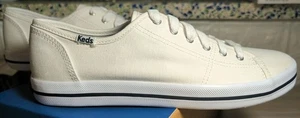 Keds Kickstart Canvas Lace Up Women’s 8 White - Picture 1 of 6