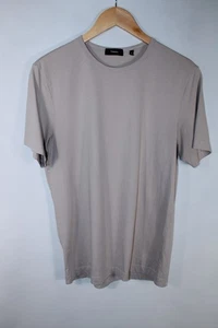 Theory Men's Medium Beige Crew Neck Short Sleeve T-Shirt - Picture 1 of 7