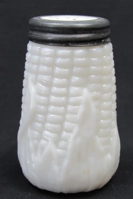 Salero Libbey Maíz Maíz Leche Vidrio EAPG Antiguo Foto 1 de 4