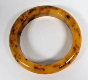 Bracciale vintage in bachelite Butterscotch marrone ambra testato - Foto 1 di 4