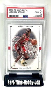 (PSA 10) GEM 1998-99 SP Authentic Michael Jordan #1 Chicago Bulls GEM MINT 💎🐐 - Picture 1 of 5