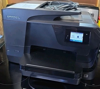 HP OfficeJet Pro 8715 All-in-one Printer Print, Scan, Copy *works* - Image 1 of 4