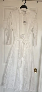 Zara Broderie Anglaise Dress - Picture 1 of 2