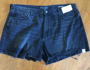 Arizona Jean Co Junior's Bermuda Shorts - Raw Edge - Plus 23 juniors Black - Picture 1 of 5