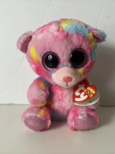 Ty Beanie Boos FRANKY der Bär mit Glitzeraugen 6 Zoll Sitzsack Plüschtier Stofftier - Bild 1 von 7