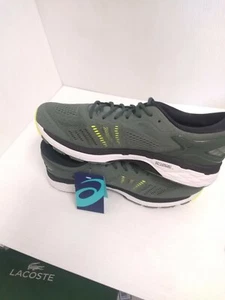 Zapatos para hombre Asics Gel Kayano 24 Dark Forrest negro amarillo talla 12,5 EE. UU.  - Imagen 1 de 7