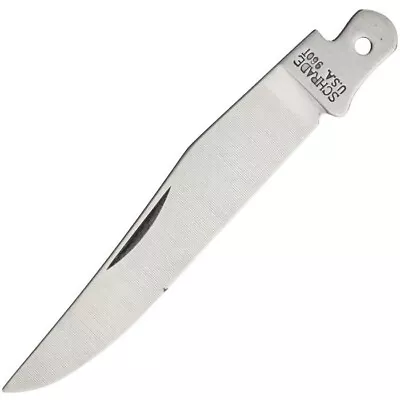 Schrade Knife Blade Replacement Satin Finish Stainless Clip Point S666 USA MADE - Image 1 of 4