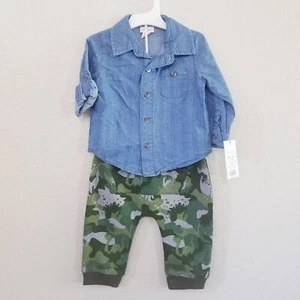 Cat & Jack Dinosaur 2 Piece Outfit - Picture 1 of 7
