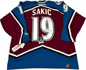 JOE SAKIC SIGNED COLORADO AVS AVALANCE CCM JERSEY BECKETT BAS COA BP70109 - Picture 1 of 5