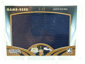 2015 Leaf ITG Jack Eichel Heroes & Prospects Game-Used Jersey Patch /45 Knights