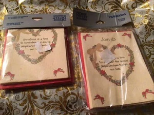 Weihnachtseinladungen zwei 8 Stück Neu in Verpackung Kreativpapiere von C.R.Gibson - Bild 1 von 6