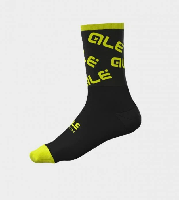 ALE' LOGO CALZE INVERNALI UNISEX NERO GIALLO - Immagine 1 di 1
