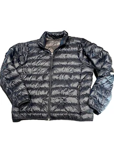 Eddie Bauer Mens XL Puffer Jacket 80% Down Premium Black coat quilt lightweight - Picture 1 of 9
