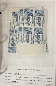 Scott #1406, 99c Plate Block Sale! All the same price with FREE SHIPPING! MNH - Picture 1 of 1