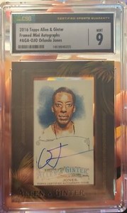 2016 Topps Allen & Ginter Framed Mini Autographs #AGA-OJO Orlando Jones 