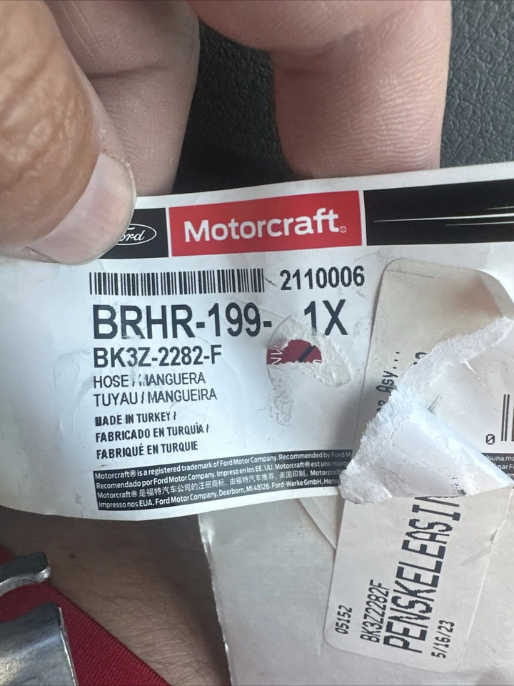 BRHR-199 Motorcraft Brake Line Rear for Ford Transit-150 Transit-250 Transit-350 - Image 1 of 1