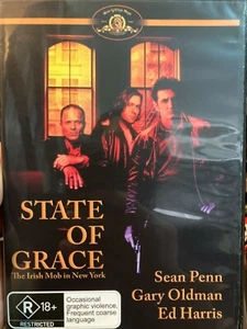 State Of Grace region 4 DVD (1990 Sean Penn / Ed Harris crime drama movie) - Picture 1 of 2