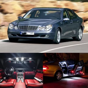 27X White Interior LED Light Kit for Mercedes Benz E class W211 (2002-2008) - Picture 1 of 10