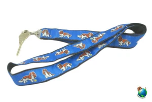 Cavalier King Charles Lanyard Key & Badge Holder Blenheim - Picture 1 of 1