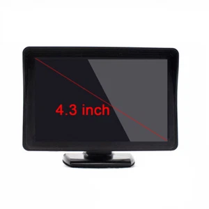 4.3''Monitor LCD Color Cámara de marcha atrás TFT Display Pantalla Set Camión Para BMW GPS - Imagen 1 de 6