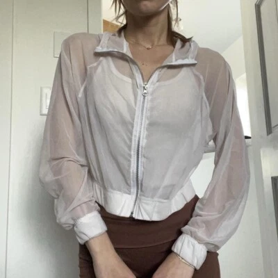 Moletom com capuz Forever 21 Active malha com zíper - Imagem 1 de 4