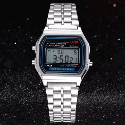 Orologio da Polso F-91W Uomo Donna Unisex VINTAGE Silicone Nero Classico Sveglia - Immagine 1 di 4