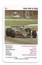 1979 Piatnik F1 Formula 1 Playing cards Finnish #5A Keijo Keke Rosberg