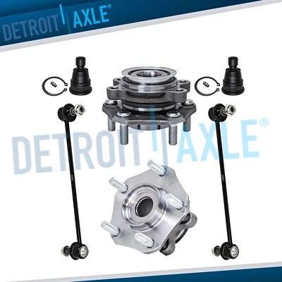 6pc Front Wheel Hub Bearings Ball Joints Sway Bars for Nissan Sentra Leaf NV200 - Image 1 of 4