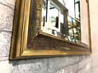 Gold Bevelled  Style Wall Mirror Metal Frame Design 88x62cm-New