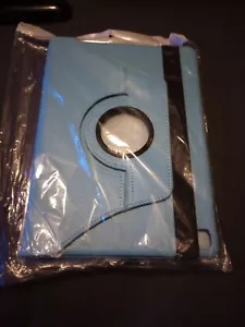 NEW Zeox iPad Air 2 6 Cases Sky Blue 360 Degree Swivel Protective Apple Tablet - Picture 1 of 2