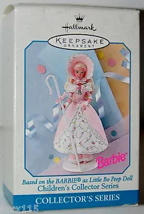 Hallmark 1998 artesanal Little Bo Peep adorno de Barbie serie de coleccionista sin usar y en caja - Imagen 1 de 1
