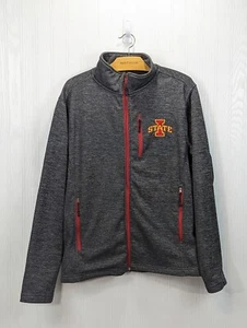 Colosseum Iowa State Cyclones Men's Full Zip Gray Sweatshirt Jacket Size Med - Picture 1 of 9
