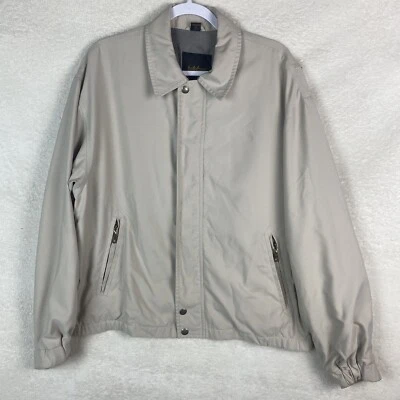 Винтажный Newport гавани размер XL желтовато-коричневый легкий Bomber стиль куртка тренер Chore - Изображение 1 из 4