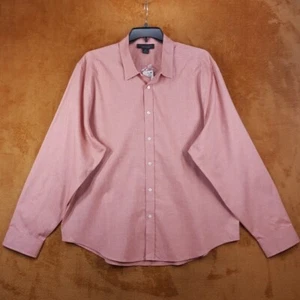 BLOOMINGDALES Shirt Mens XXL Brick Button Up Regular Fit Casual Workwear $108 - Picture 1 of 5