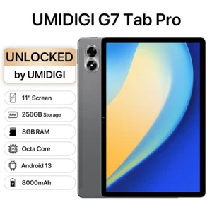 UMIDIGI G7 Tab Pro 16GB+256GB 8000mAh 11" Dual SIM Android Unlocked Tablet - Picture 1 of 9