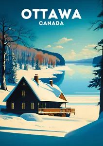 Ottawa Travel SIZE A3 WALL PRINT TRAVEL POSTERS, PRINT, COLLECT - Picture 1 of 1
