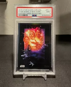 Topps Star Wars 2019 Chrome Legacy A New Hope Poster PC-9 Black /10 PSA 9 - Picture 1 of 2