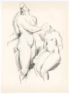 Alexandre Archipenko lithographie originale "étude de la figure" - Photo 1 sur 1