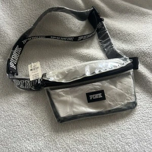 Victoria's Secret Pink Belt Bag Fanny Pack Color Clear NWT Free Shipping - Picture 1 of 7
