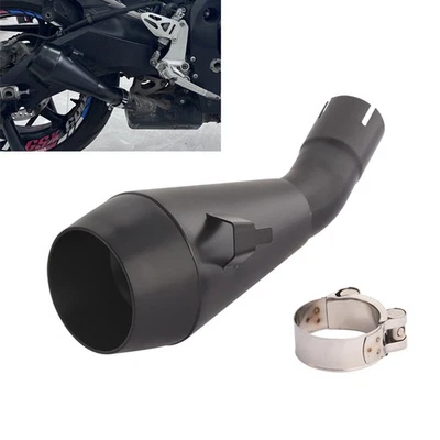 Slip On For Suzuki GSXR600 GSXR750 2011-2025 Exhaust Tip Muffler Tail Pipe Black Foto 1 de 4