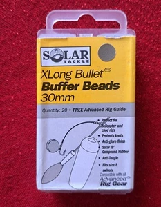 Solar Carp Tackle XLong Bullet Buffer Beads. 30mm. Weed Green. & Guide Free P&P. - Picture 1 of 2
